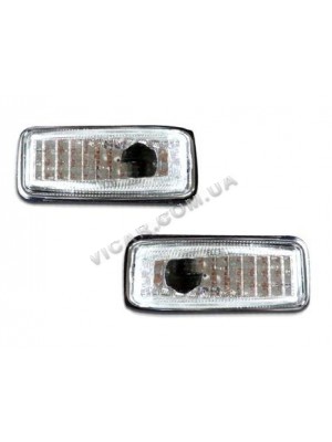 Повторители поворотов с окантовкой Mercedes W140